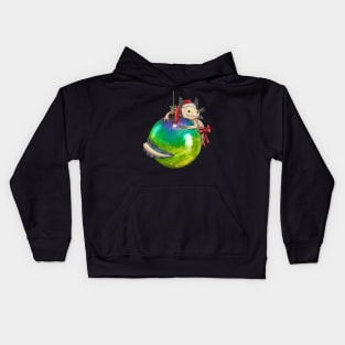 Festive Xmas Axolotl Kids Hoodie